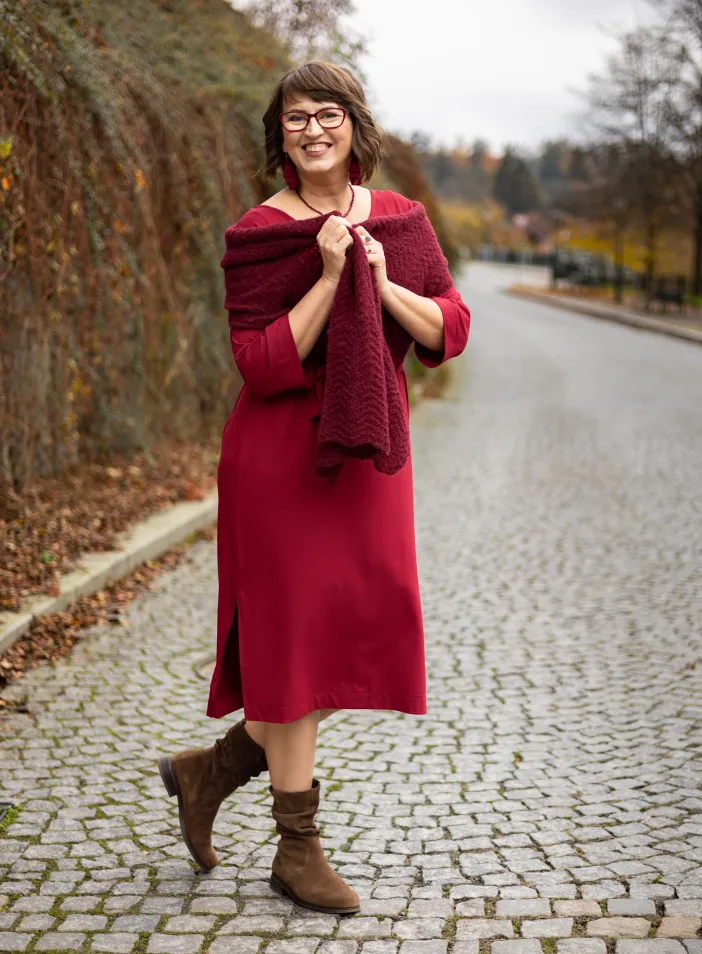 Šaty Verona "Scarlet" | PachaMama.cz