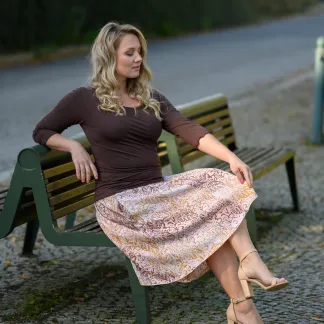 Sukně midi Leave Latté Queen | PachaMama.cz