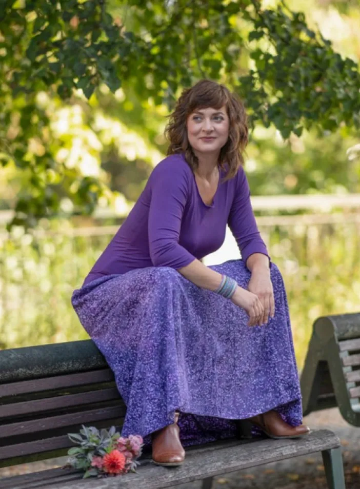 Sukně "Purple Zoe"  | PachaMama.cz