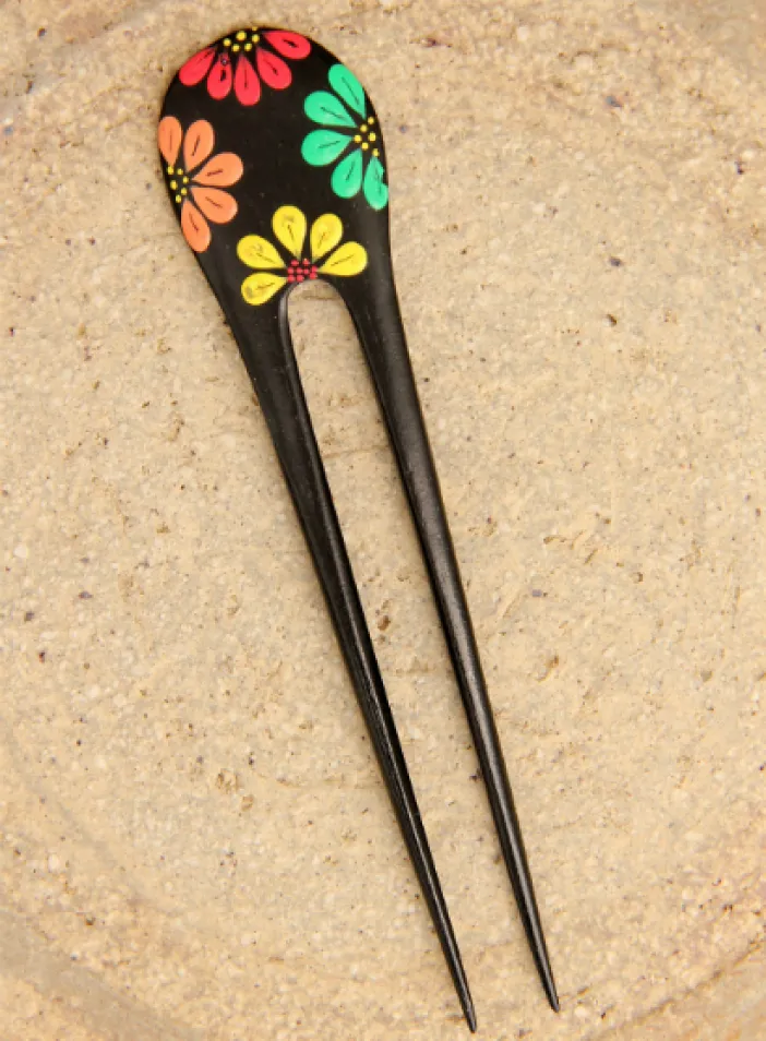 Jehlice dřevěná, malovaná | PachaMama.cz