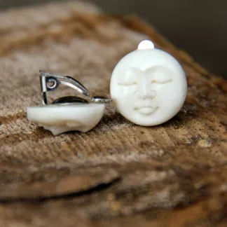 Klipsy Měsíční tvář | PachaMama.cz