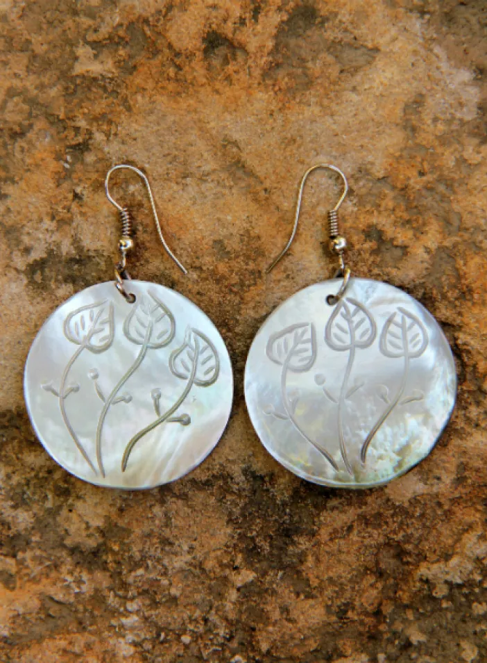 Perleťové náušnice | PachaMama.cz