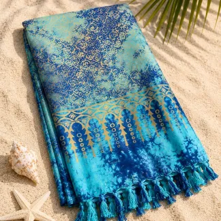 Sarong světle modrý | PachaMama.cz
