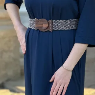 Korálkový opasek s dřevěnou přezkou | PachaMama.cz