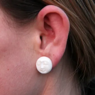 Klipsy Měsíční tvář | PachaMama.cz