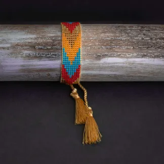 Luxusní náramek z japonských korálků miyuki  | PachaMama.cz