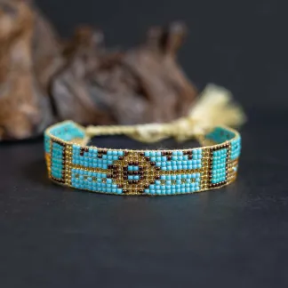 Luxusní náramek z japonských korálků miyuki  | PachaMama.cz