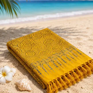Sarong žlutý | PachaMama.cz