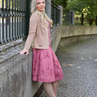 Sukně midi Peony Velvet Queen  | PachaMama.cz