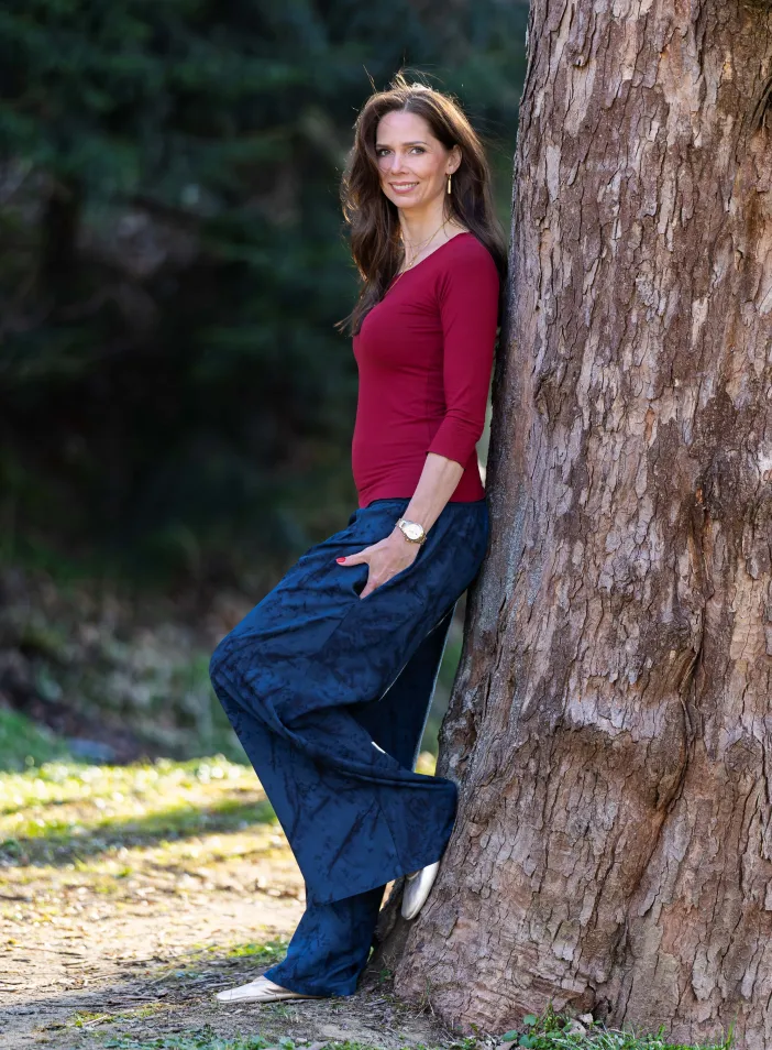 Kalhoty Blue Velvet | PachaMama.cz