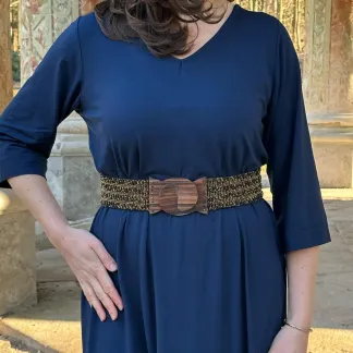 Korálkový opasek s dřevěnou přezkou | PachaMama.cz