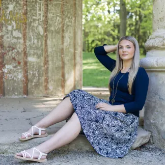 Sukně midi Adriana Queen | PachaMama.cz