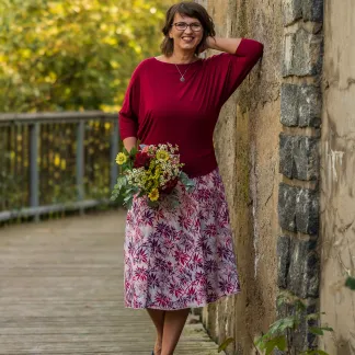 Sukně midi Adele Queen | PachaMama.cz