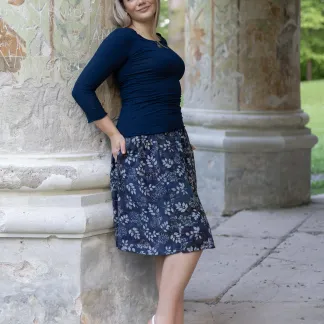 Sukně midi Blue Rosana | PachaMama.cz