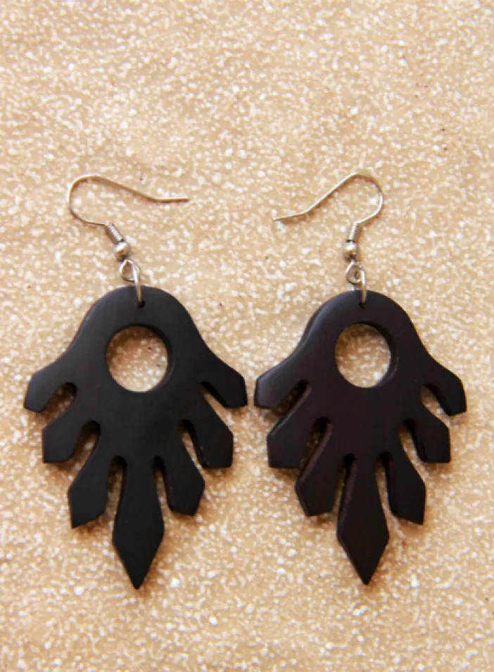 Dřevěné náušnice | PachaMama.cz