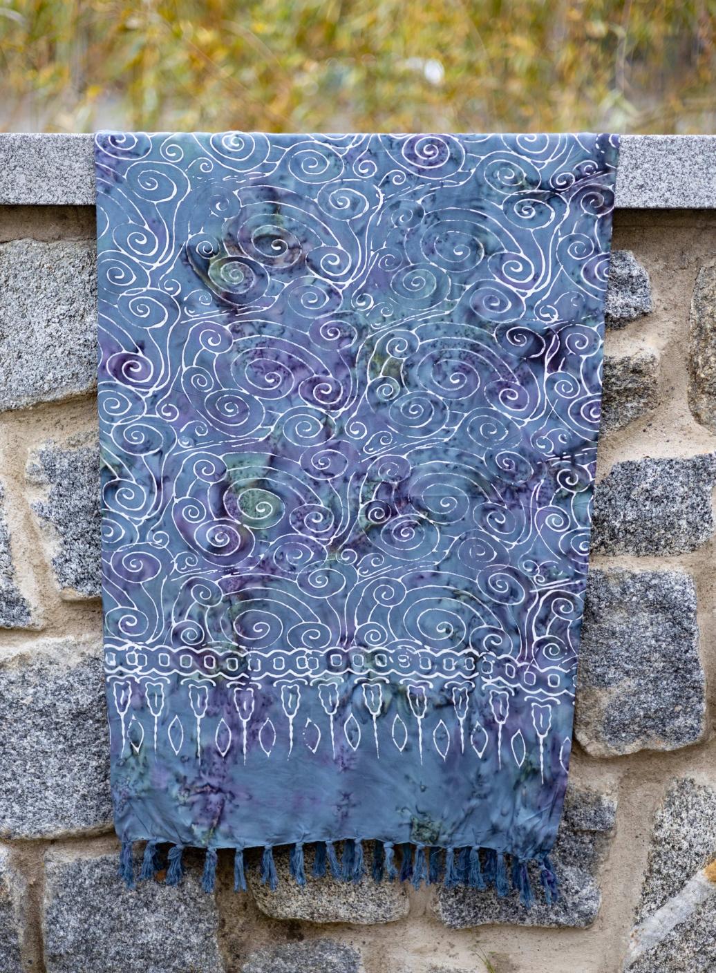 Sarong šedomodrý | PachaMama.cz