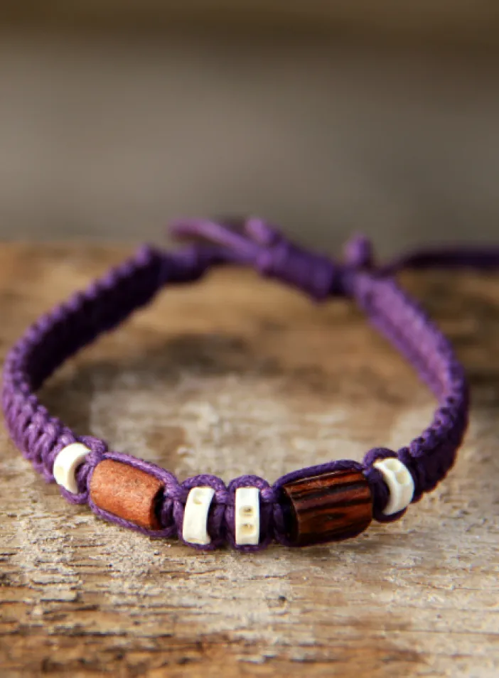 Náramek "Fialka" | PachaMama.cz