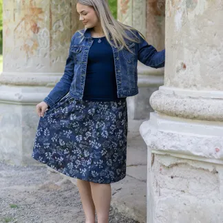 Sukně midi Blue Rosana | PachaMama.cz