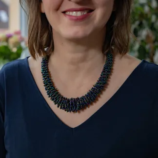 Náhrdelník Diana, korálkový, luxusní, paua | PachaMama.cz