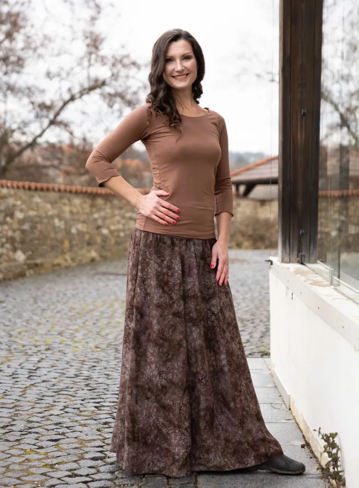 Sukně "Coffee Noir" | PachaMama.cz