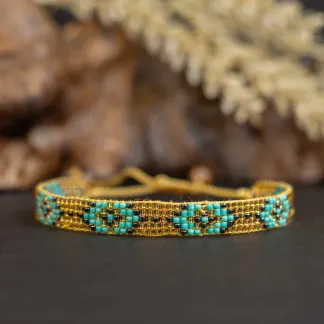 Luxusní náramek z japonských korálků miyuki  | PachaMama.cz