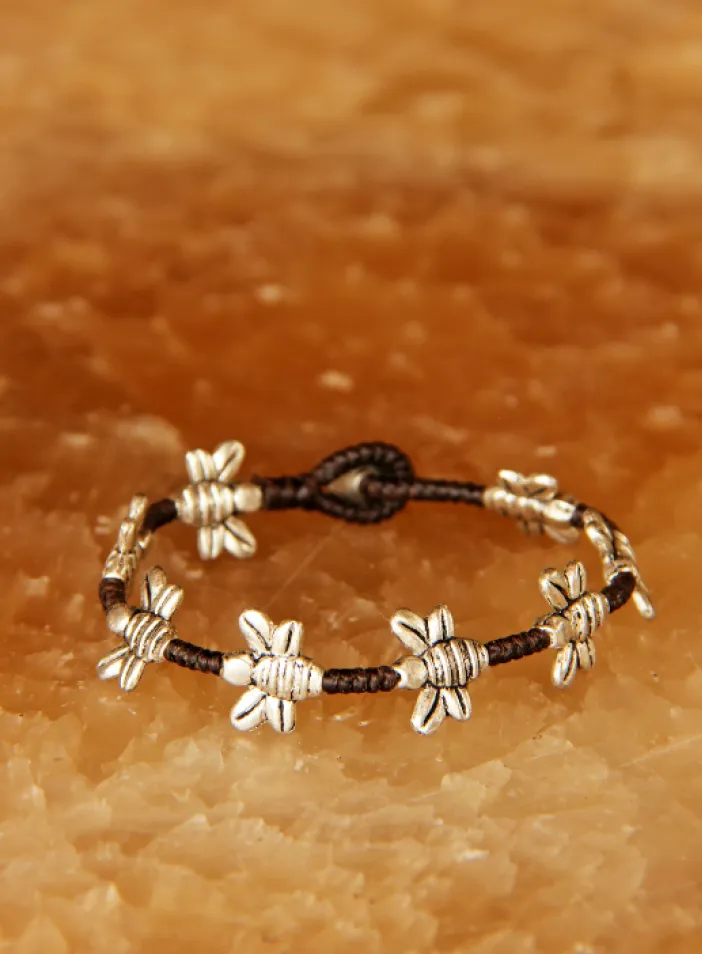 Náramek s kovovými korálky | PachaMama.cz