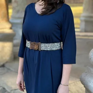 Korálkový opasek s dřevěnou přezkou | PachaMama.cz