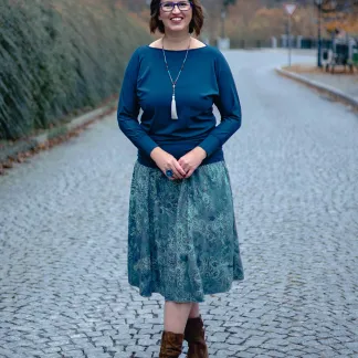 Sukně midi Satin Mist | PachaMama.cz