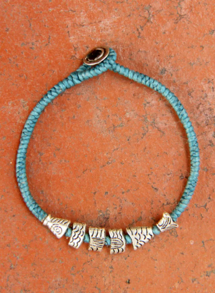 Náramek s kovovými korálky | PachaMama.cz