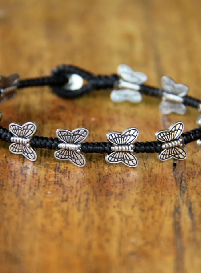 Náramek s kovovými korálky   | PachaMama.cz