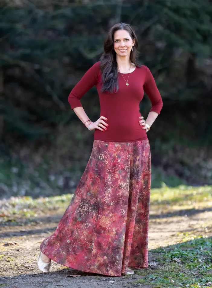 Sukně "Garnet Poppy" | PachaMama.cz