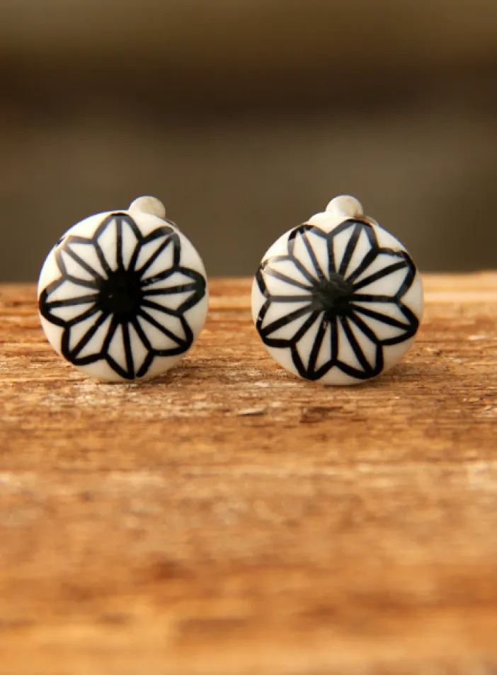 Klipsy s květinou | PachaMama.cz