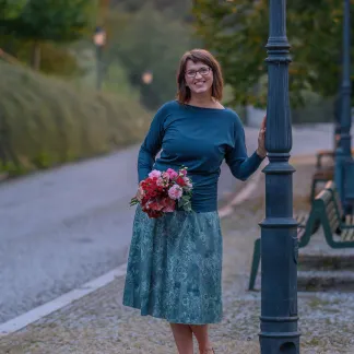 Sukně midi Satin Mist | PachaMama.cz