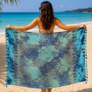 Sarong světle modrý | PachaMama.cz