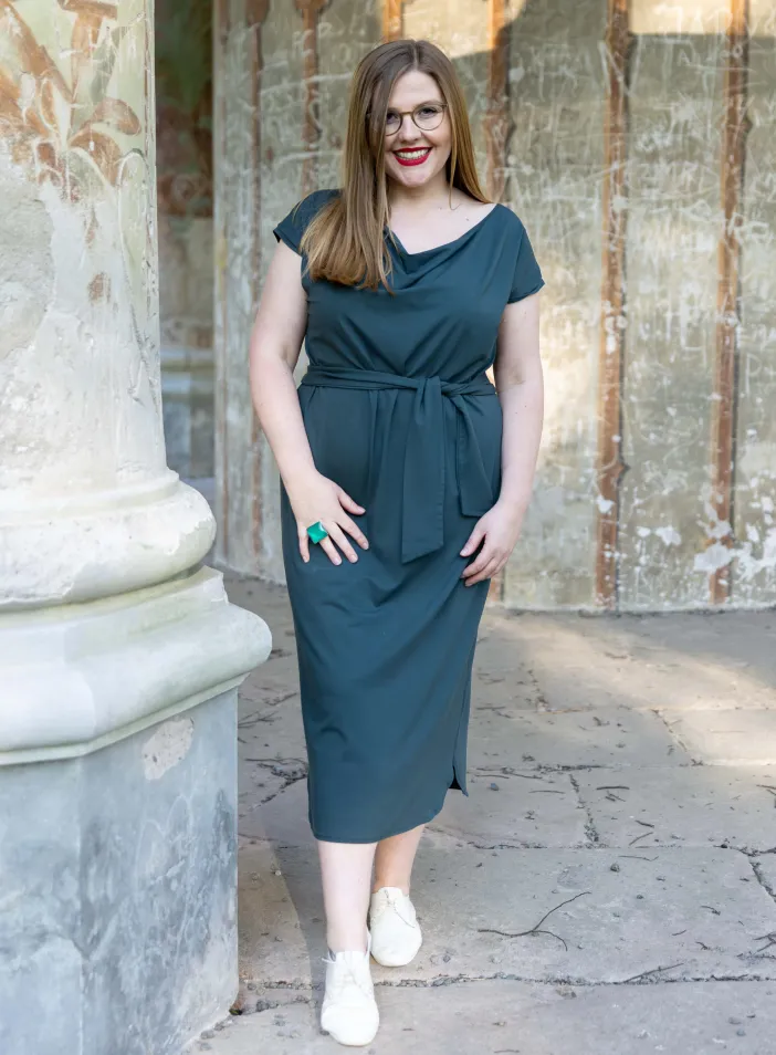 Šaty Claire "DK teal" | PachaMama.cz