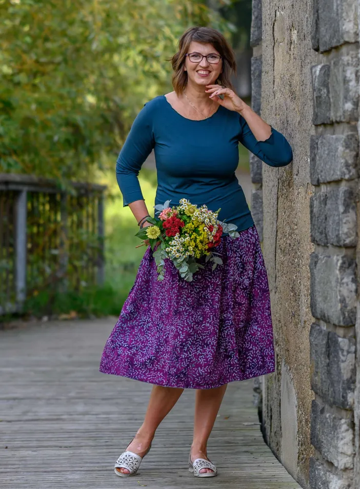 Sukně midi Esme Luna | PachaMama.cz