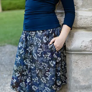 Sukně midi Blue Rosana | PachaMama.cz