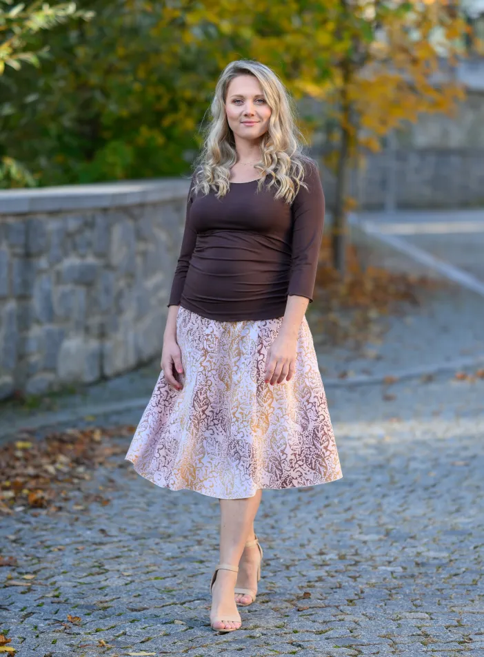 Sukně midi Leave Latté Queen | PachaMama.cz