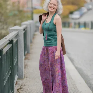 Tílko Lea s všitou braletkou, barva JASPER | PachaMama.cz