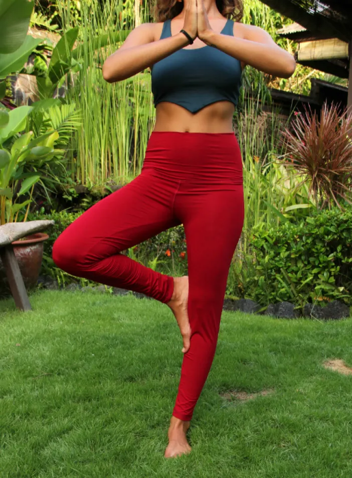 Legíny "Red Wine" | PachaMama.cz