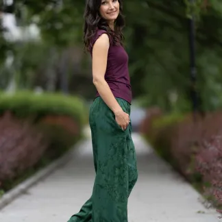 Kalhoty Green Velvet | PachaMama.cz