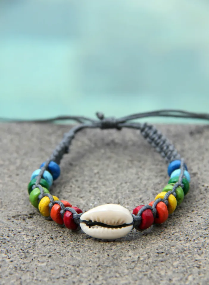 Náramek "Duha" šedý | PachaMama.cz