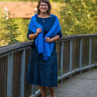 Sukně midi Blue Claire | PachaMama.cz