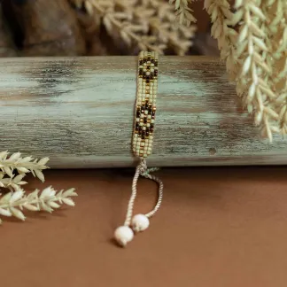 Luxusní náramek z japonských korálků miyuki  | PachaMama.cz