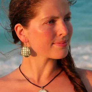 Náušnice a náhrdelník z perleti  | PachaMama.cz