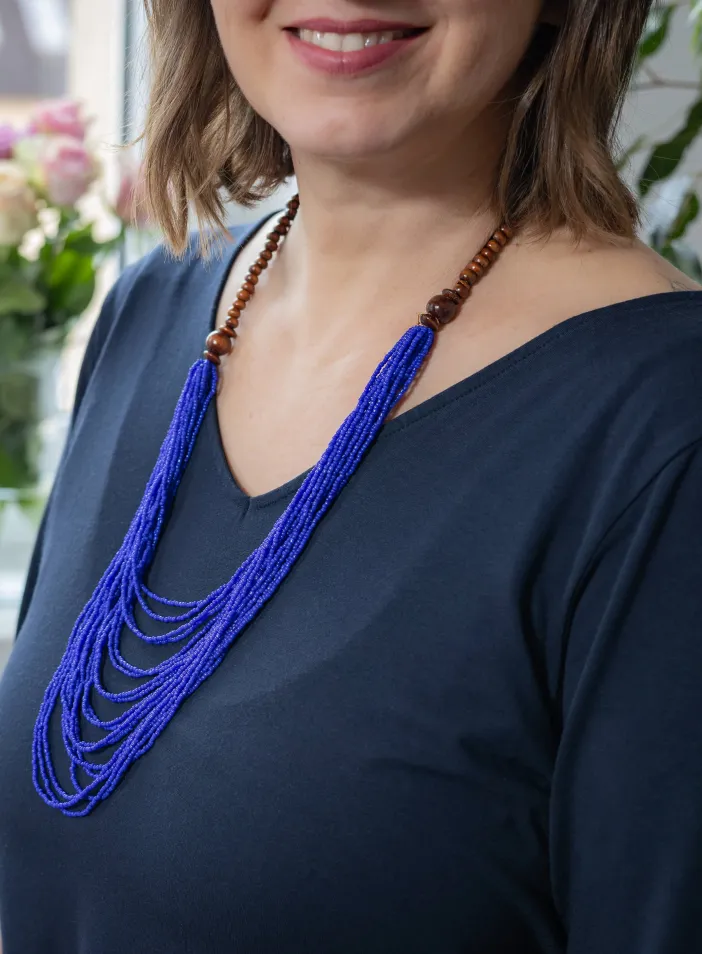 Náhrdelník Kasandra, královsky modrý | PachaMama.cz