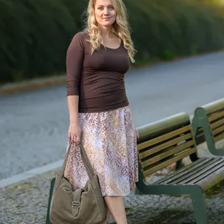 Sukně midi Leave Latté Queen | PachaMama.cz