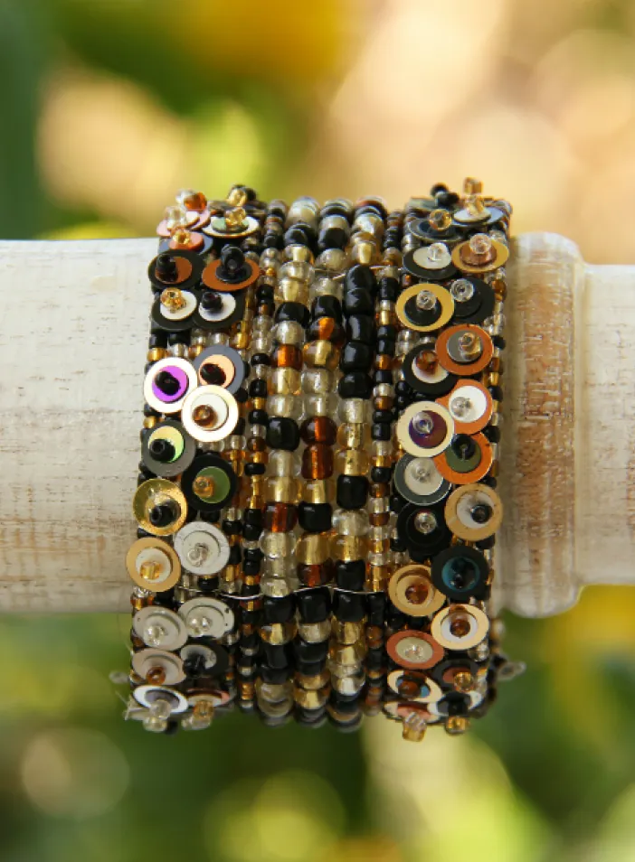Korálkový náramek, barevný koktejl | PachaMama.cz
