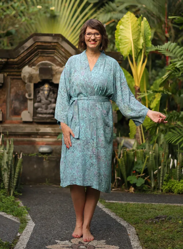 Kimono "Modrý jasmín" | PachaMama.cz