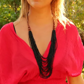 Náhrdelník Kasandra, černý | PachaMama.cz